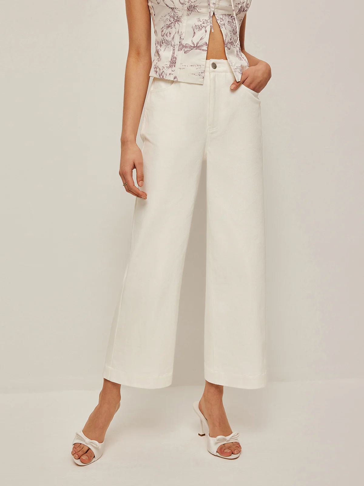 High-Waist Wide-Leg Jeans - Takermore