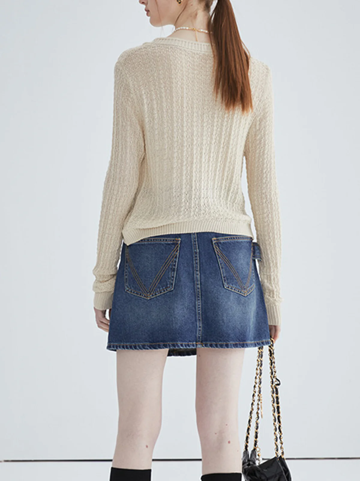 Asymmetrical Knit Cardigan - Takermore