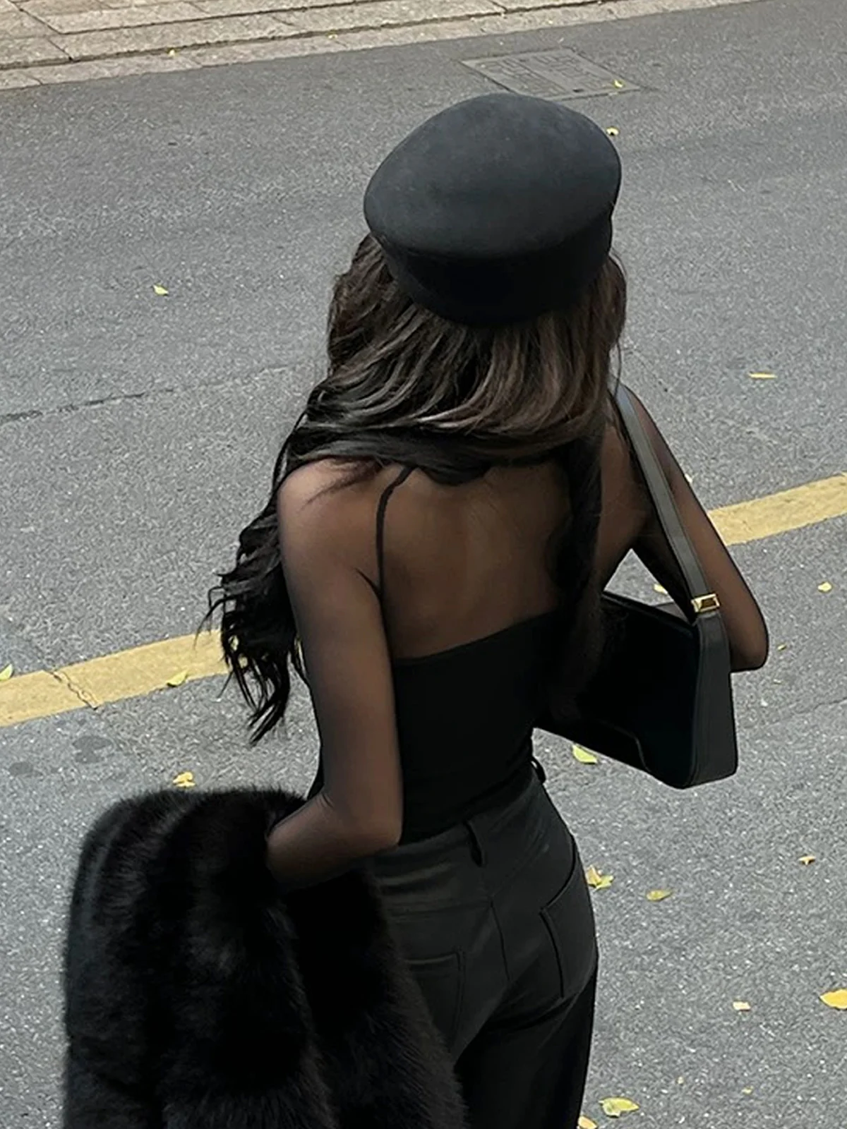 Square Neck Sheer Panel Crop T-Shirt - Takermore