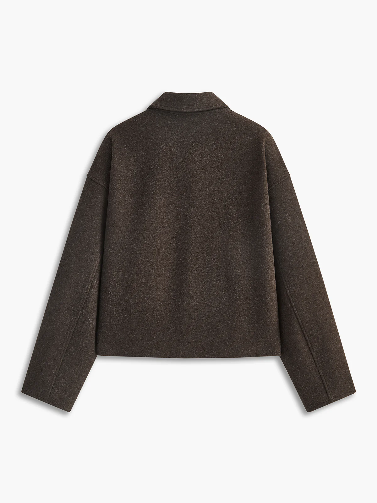 Plain Zipper Tweed Jacket - Takermore