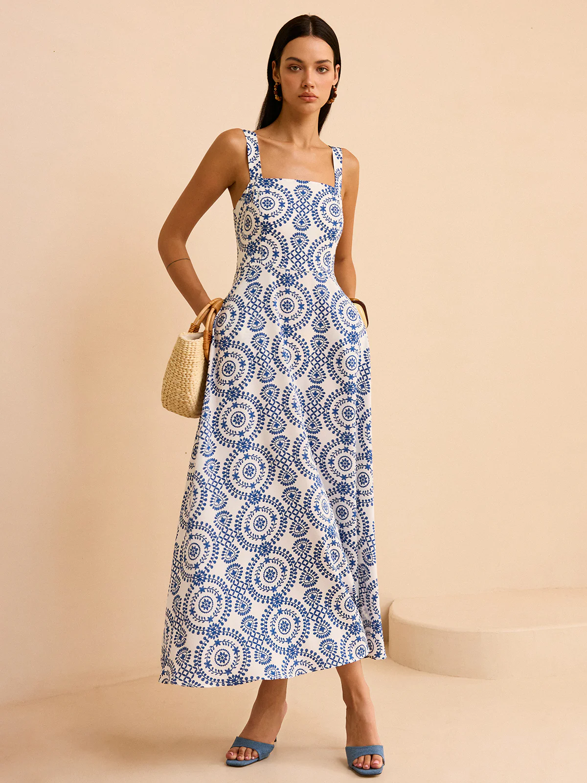 Boho Printed Maxi Dress - Takermore