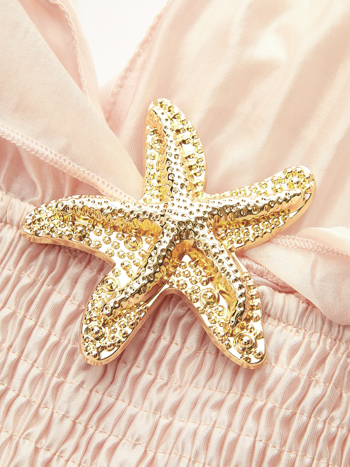 Ruffled Metal Decor Waist-Cinching Top - Takermore