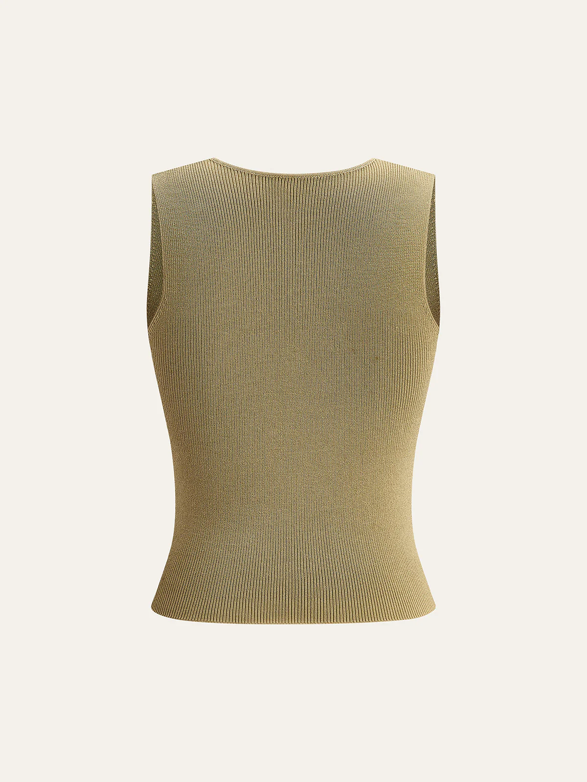 Knit Twist-Front Tank Top - Takermore