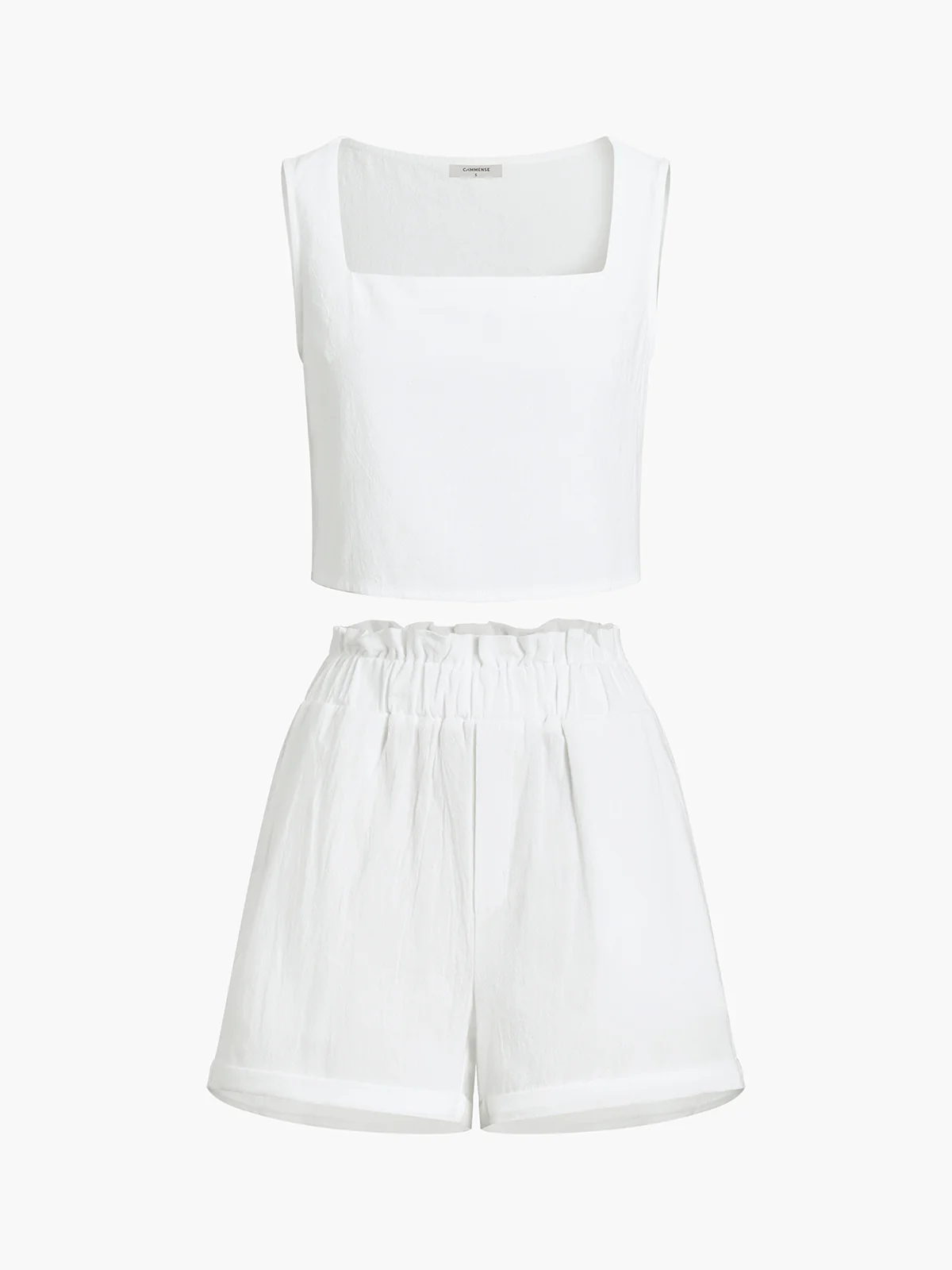 Solid Cotton Ruffle Shorts Sets - Takermore