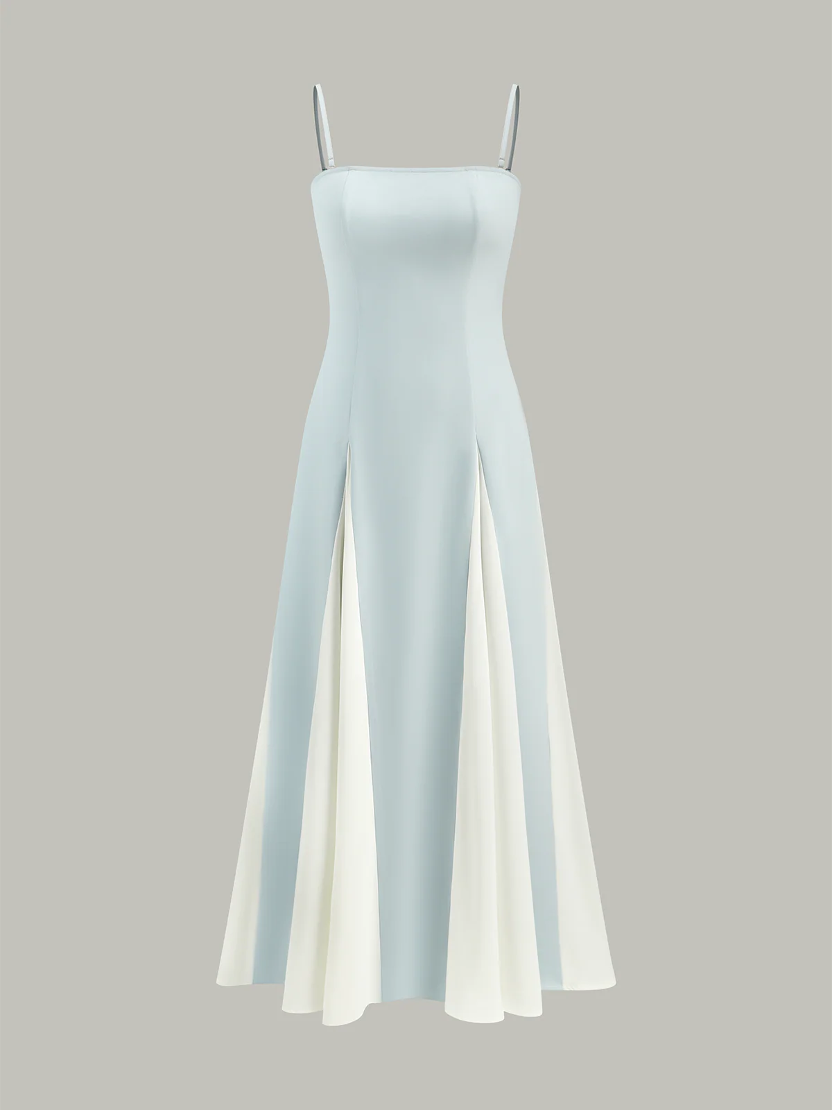 Color Block Strapless Maxi Dress - Takermore