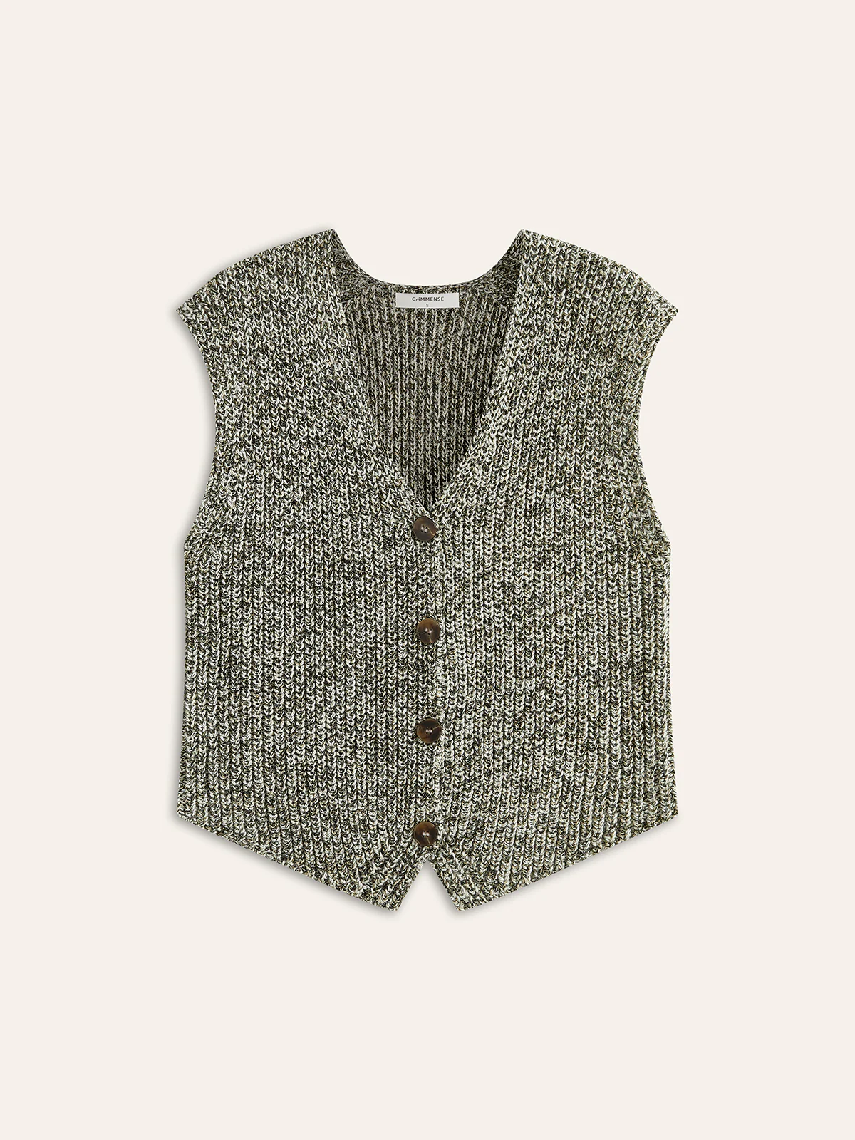 Knit Button-Down Vest - Takermore