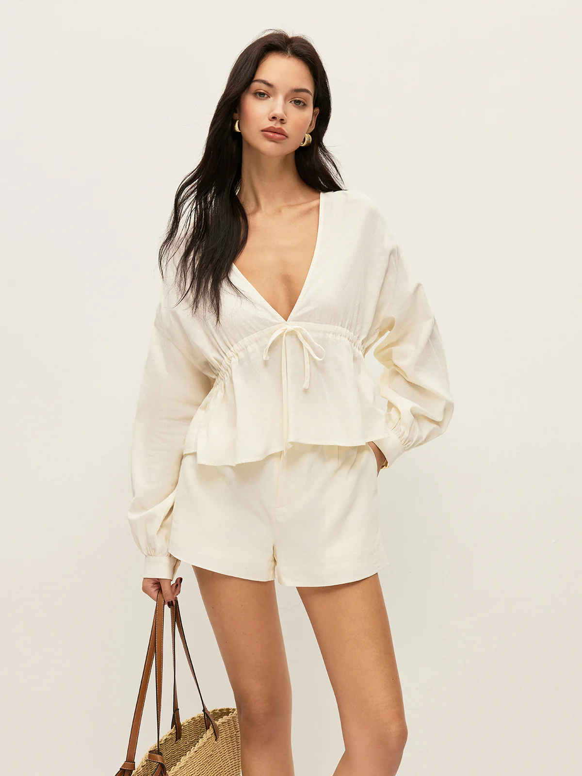 Cotton Pockets Shorts Set - Takermore