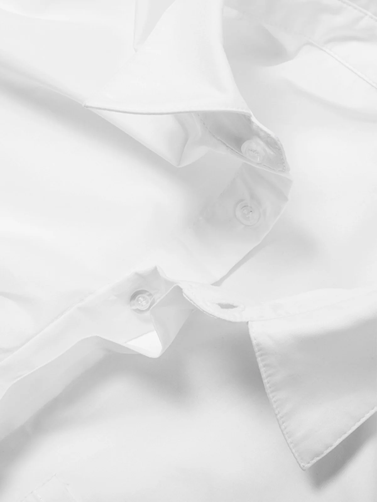 Asymmetrical Cotton Crop Shirt - Takermore