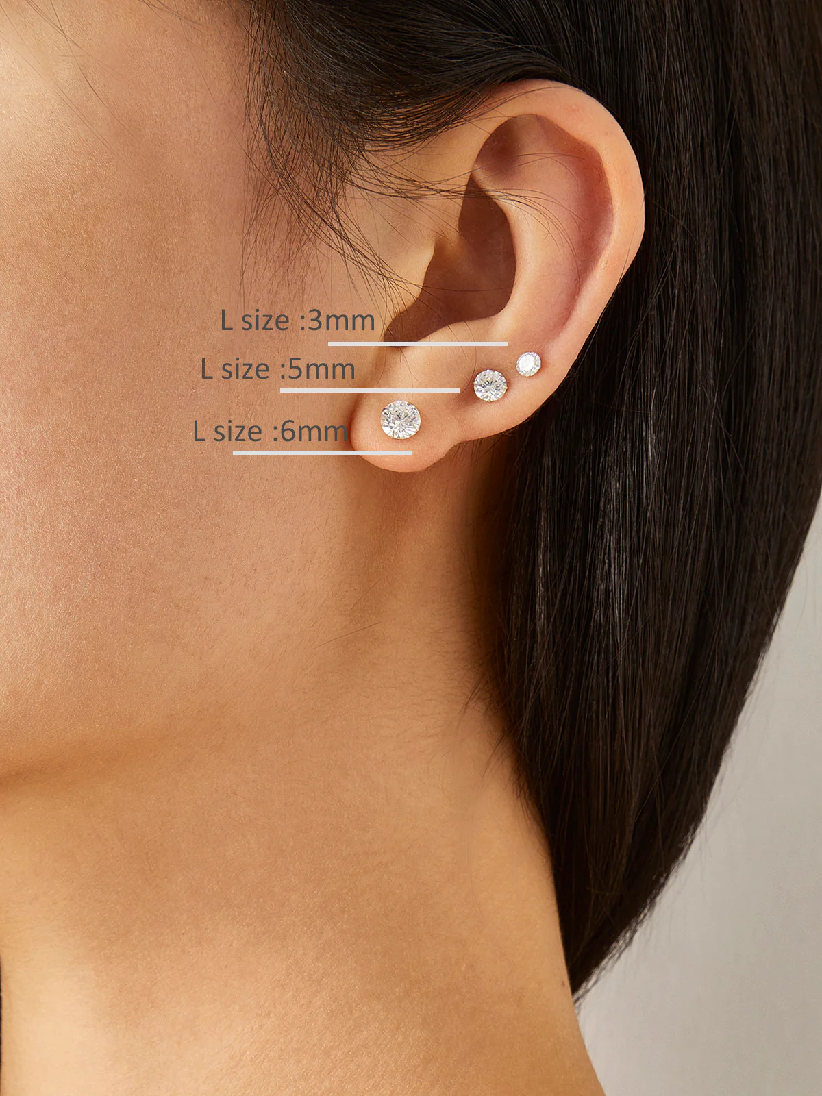 Shinny Zircon Stud Earrings Sets - Takermore