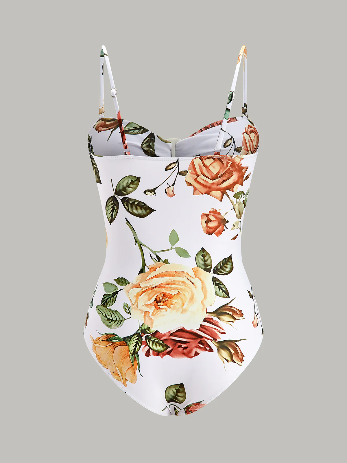 Floral Ring Cut-Out One-Piece Swimsuit - Takermore