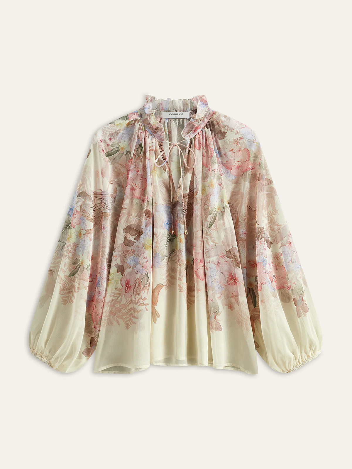 Floral Print Three-Piece Shorts Set With Belt - Takermore