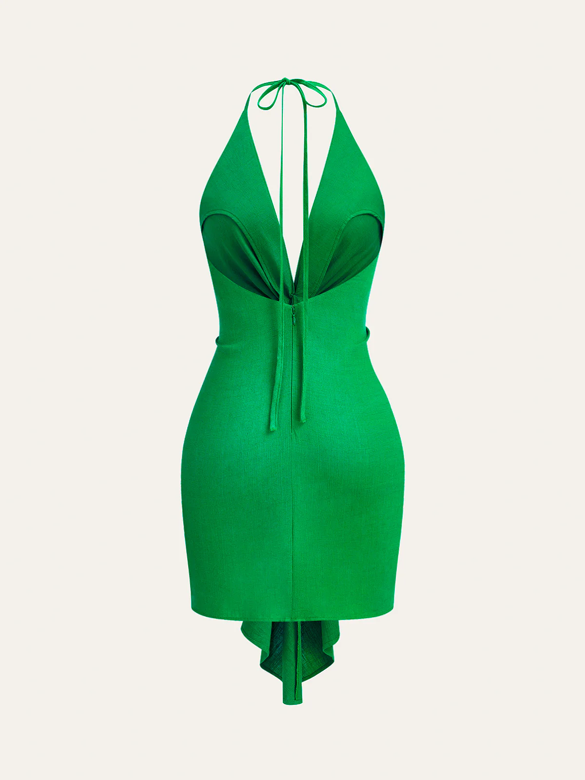 Halter Neck Knotted Dress - Takermore