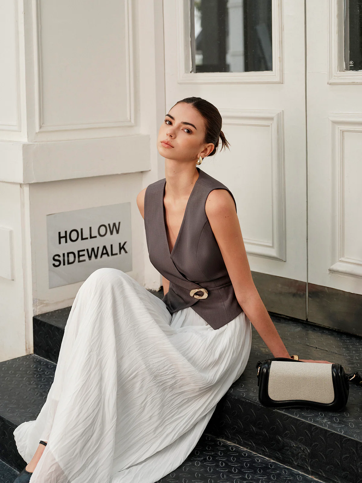 Elastic Waist Pleated Maxi Skirt - Takermore