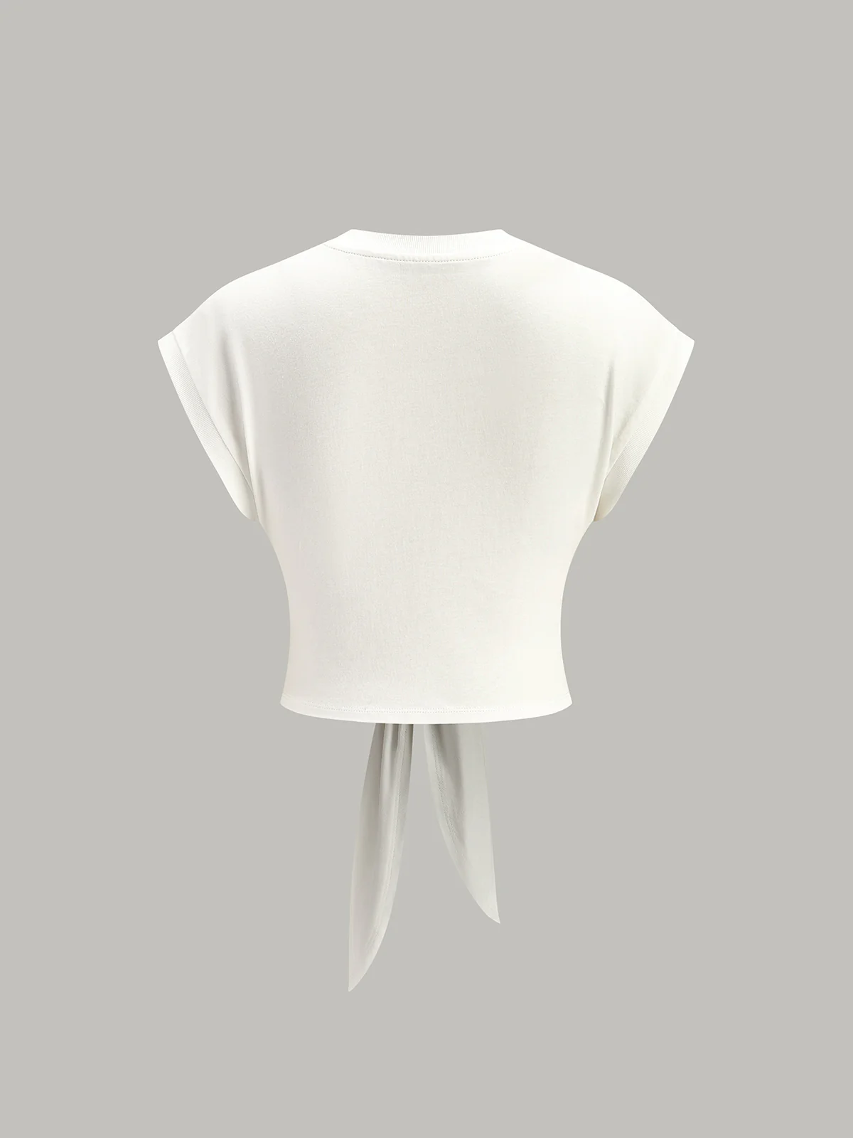Tie-Front Cap Sleeve Top - Takermore