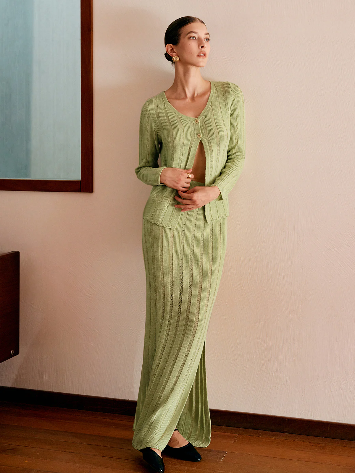 Ribbed Split Sweater Co-ords - Takermore