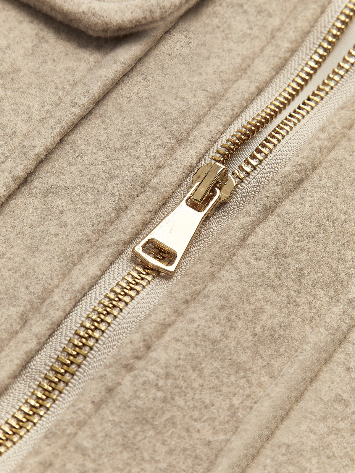 Tweed Lapel Zipper Jacket - Takermore