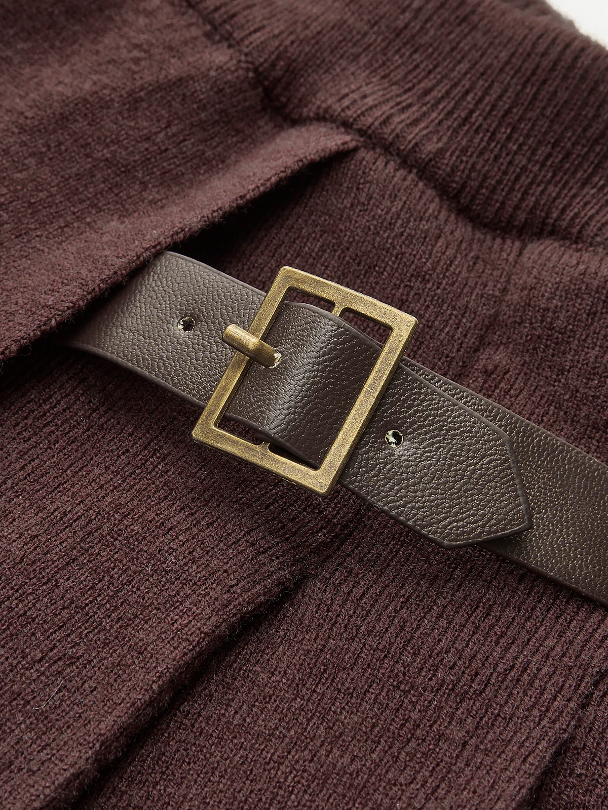 Elastic Waist Pleated Knit Skirt - Takermore