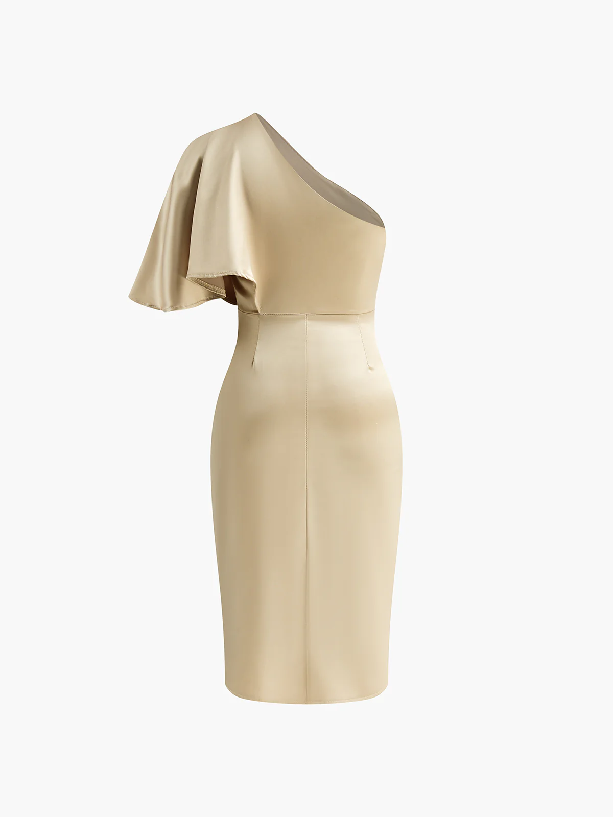 Asymmetrical Zipper Pleated Dress - Takermore