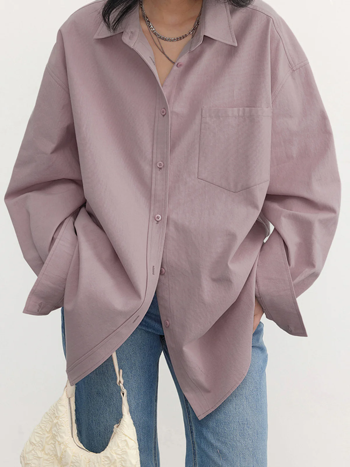 Relaxed Oversized Cotton Shirt - Takermore