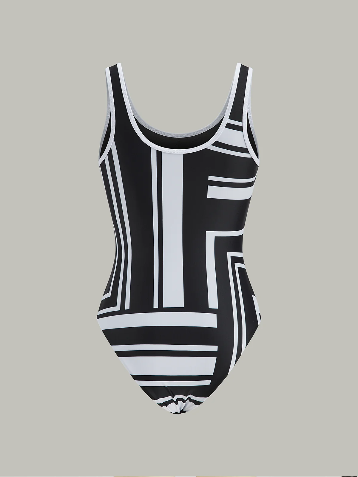 Geometric Print One-Piece Swimsuit - Takermore