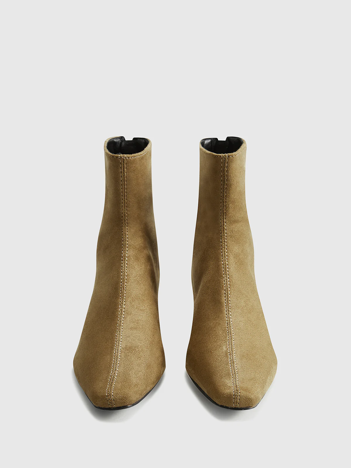Suede Kitten Ankle Boots - Takermore