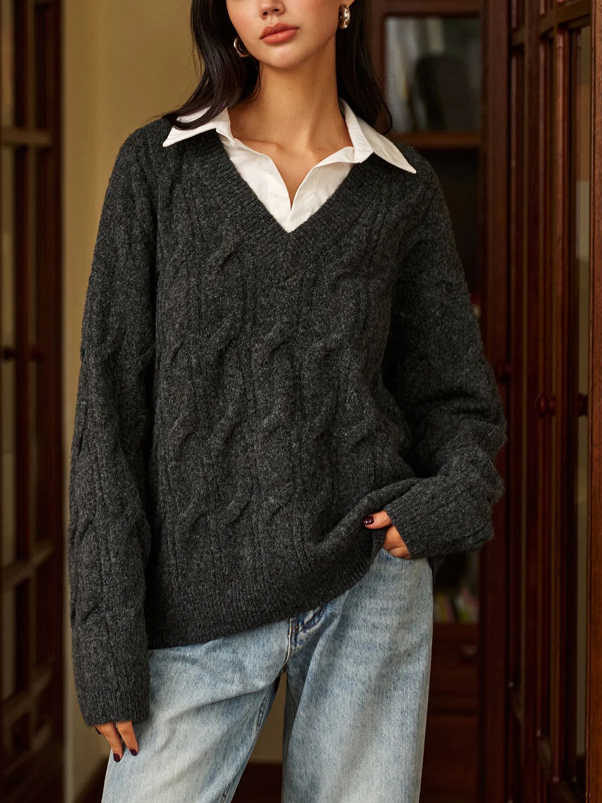 2 in 1 Twist Polo Sweater - Takermore