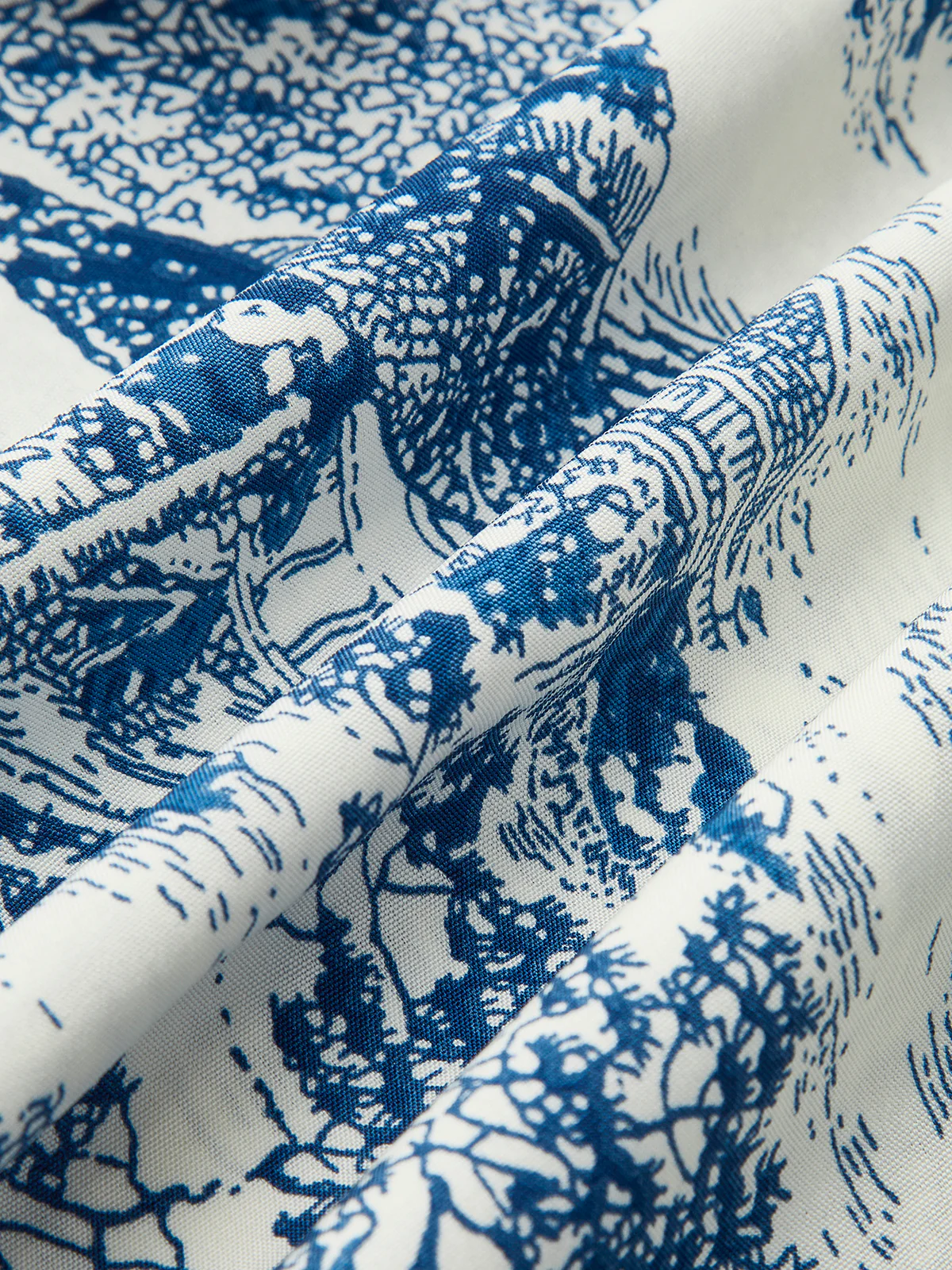 Print Off-Shoulder Smocked Sleeve Dress - Takermore