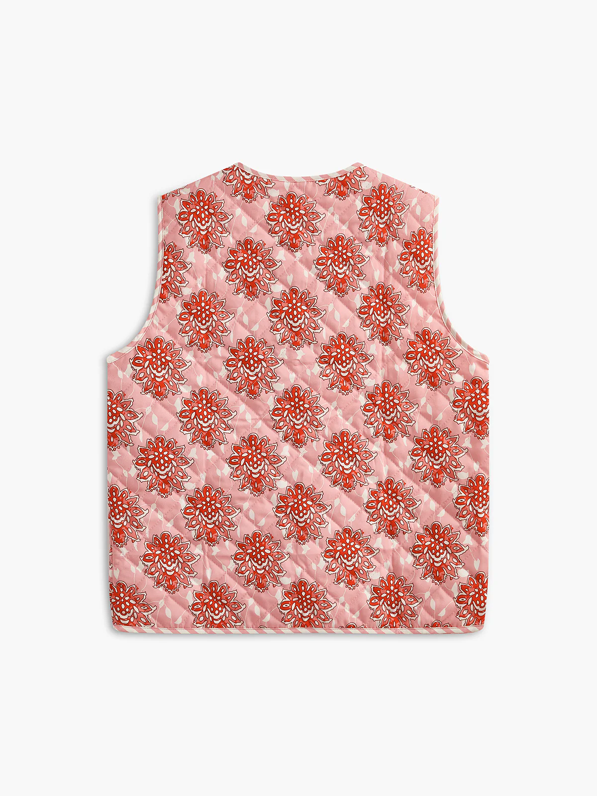 Nuboheme Printed Tie Front Vest - Takermore