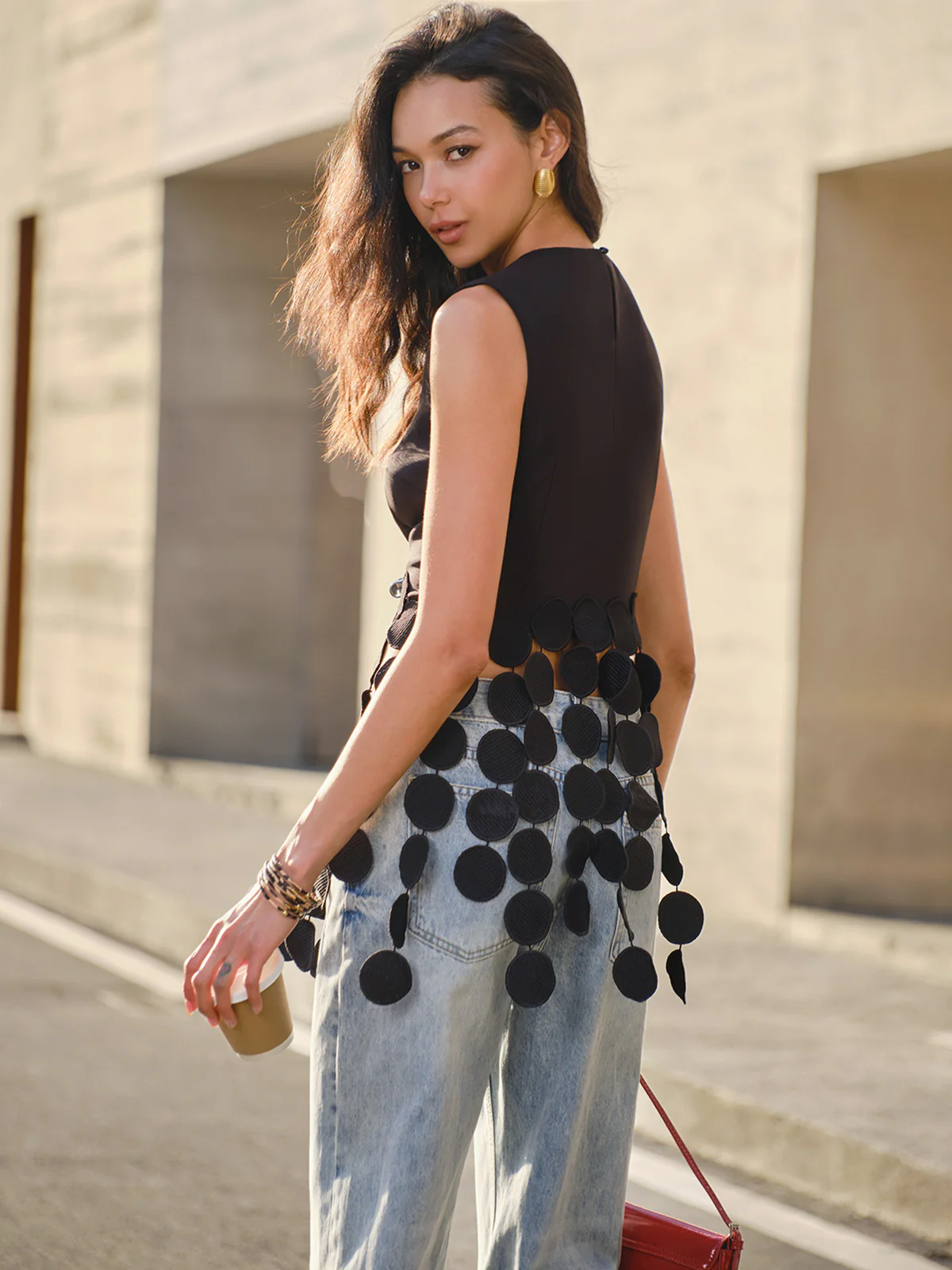 Crop Tassel Tank Top - Takermore