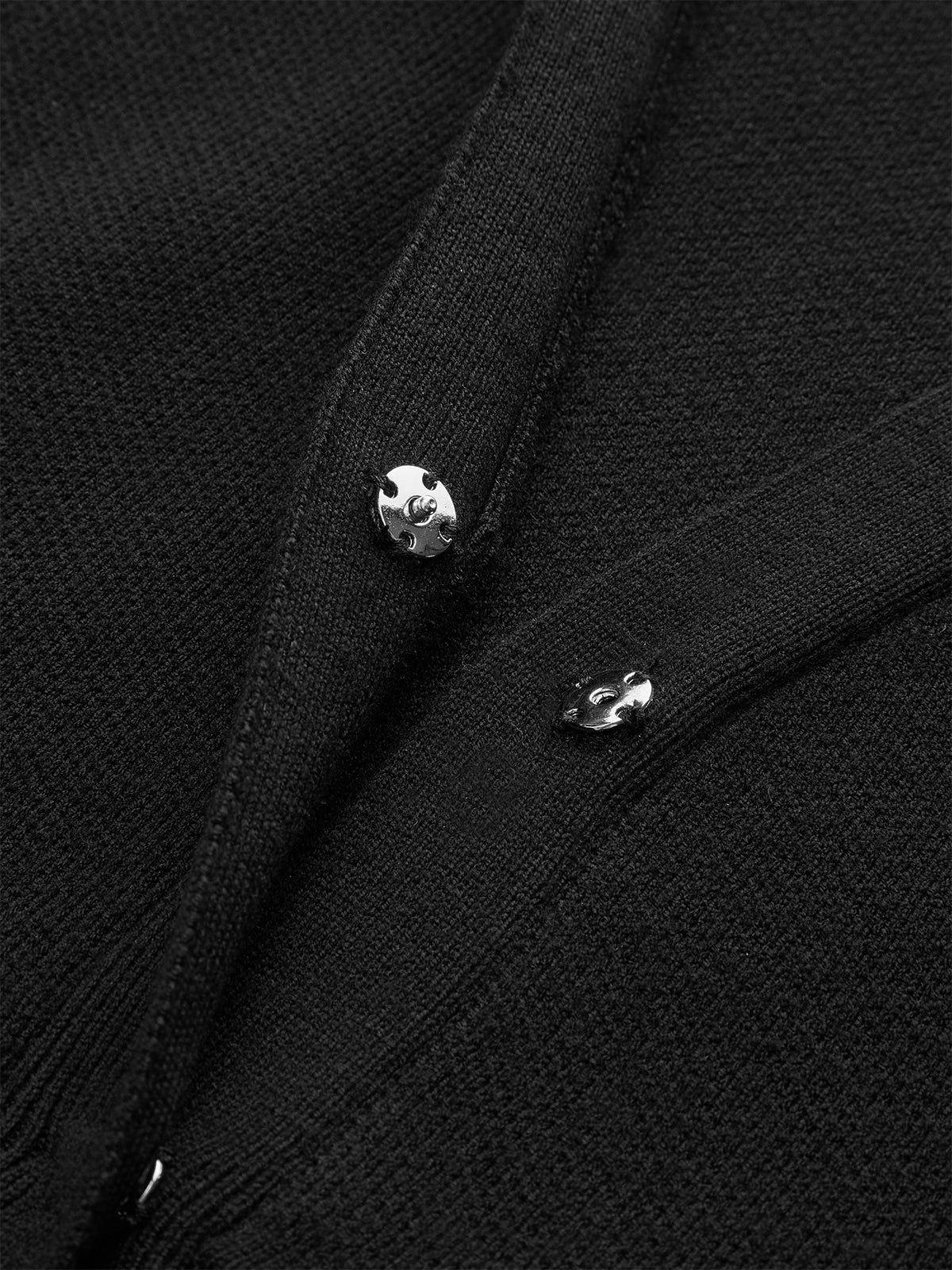 Knitted Peplum Vest Cardigan - Takermore