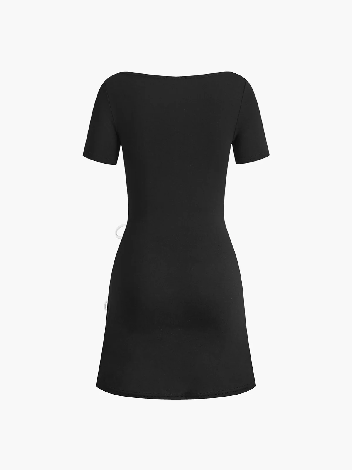 Bow Side Split Short Dress - Takermore