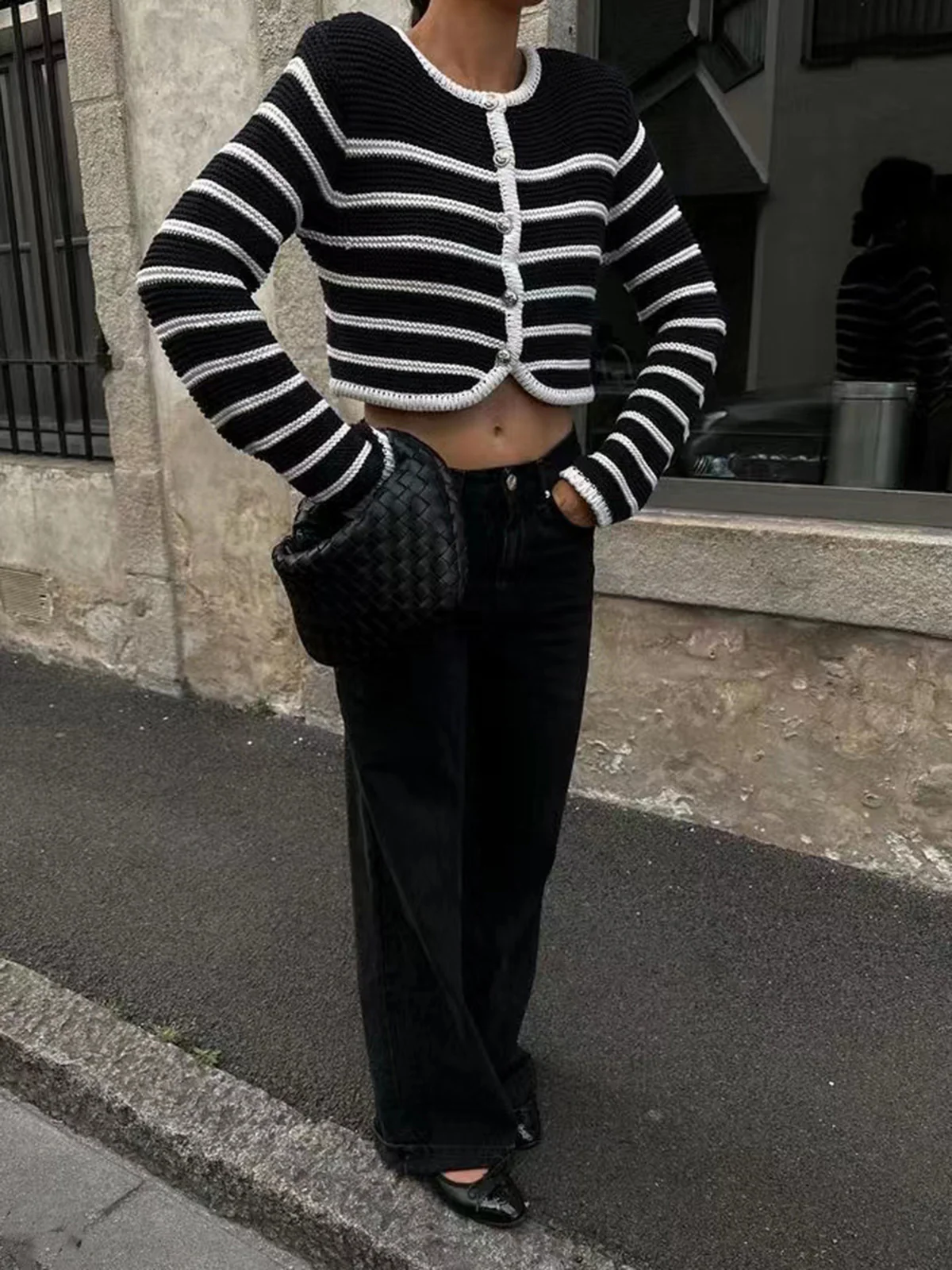 Old Money Aesthetics Stripe Cardigan - Takermore