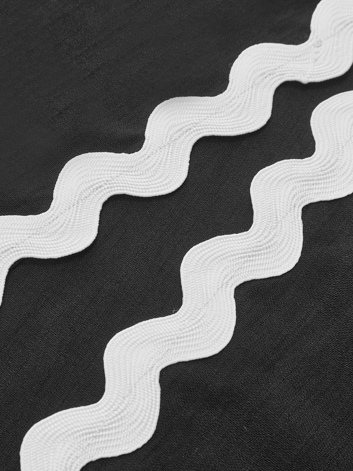 Zig Zag Edge Halter Midi Dress - Takermore