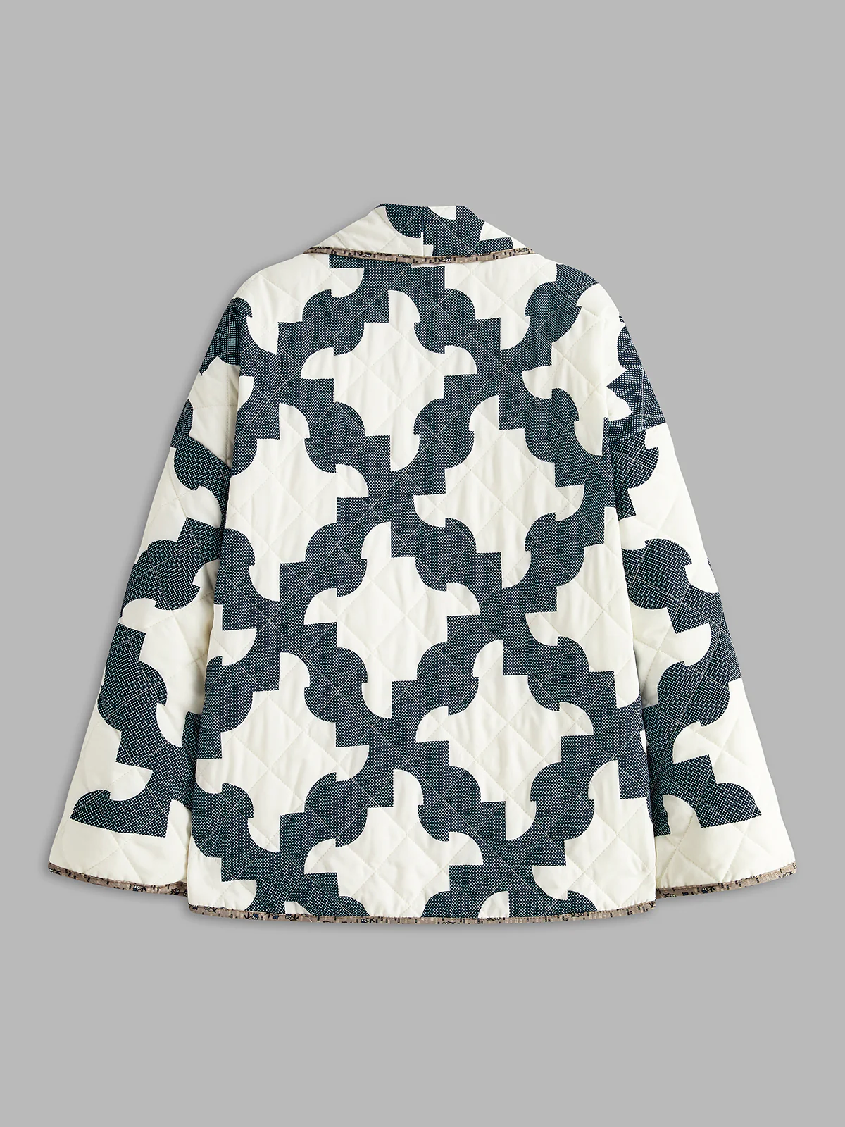 Color Block Printed Warm Jacket - Takermore